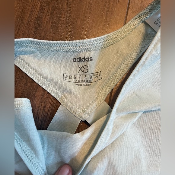Mint green Adidas open back work out tank top - Picture 6 of 6